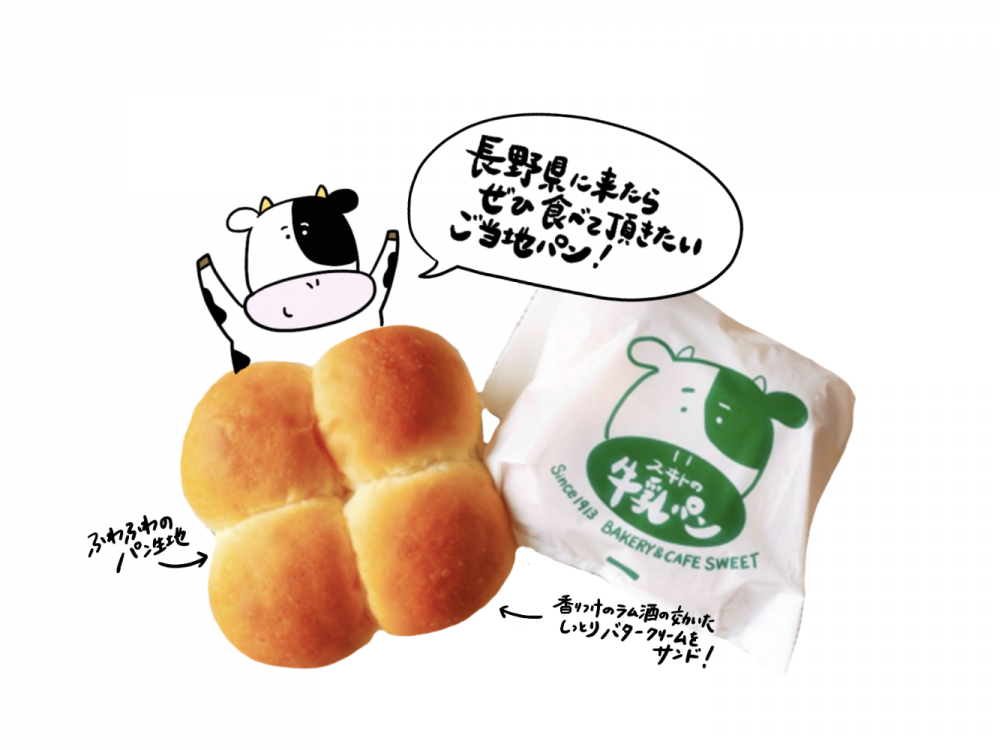 スヰトの牛乳パン 松本のパン屋さん スイート スヰトの牛乳パン 松本のパン屋さん スイート