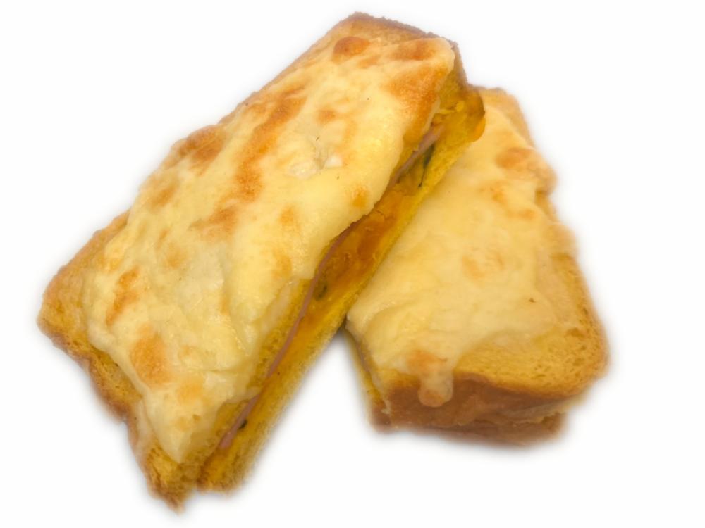 【あづみ野店限定】かぼちゃ食パンのクロックムッシュ