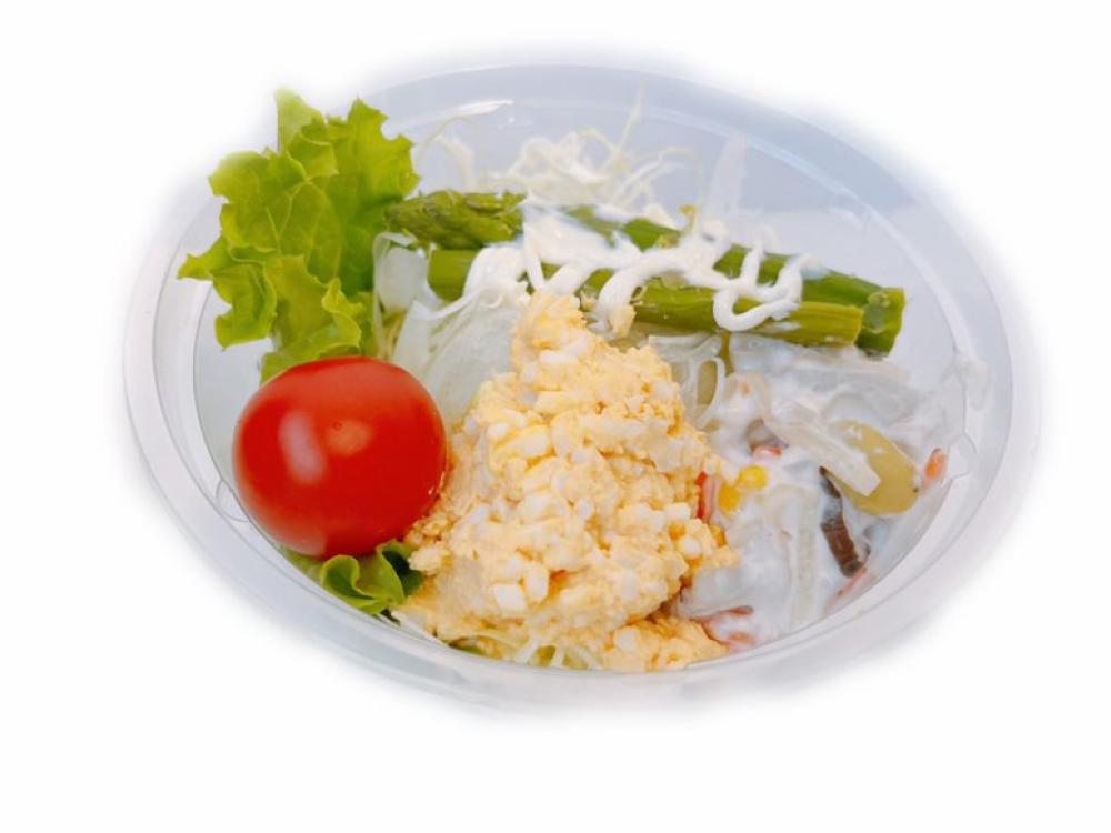 【あづみ野店限定】アスパラと卵の根菜サラダ
