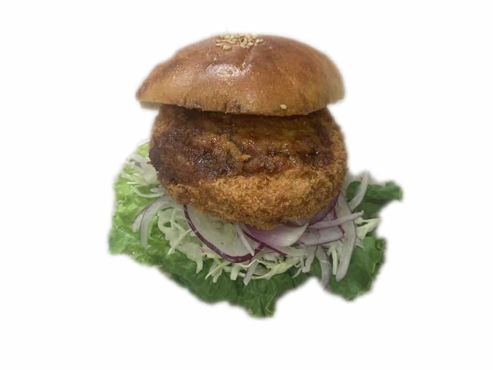 並柳店限定】ジャンボハムカツバーガー | 松本のベーカリー＆カフェ
