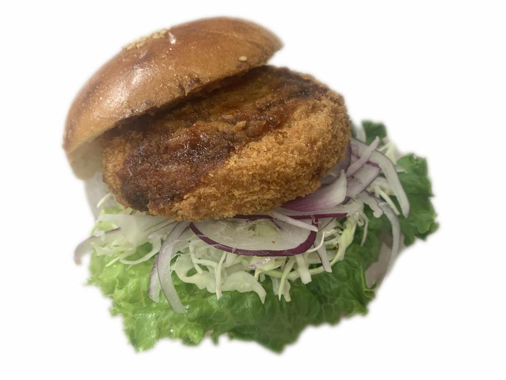 並柳店限定】ジャンボハムカツバーガー | 松本のベーカリー＆カフェ