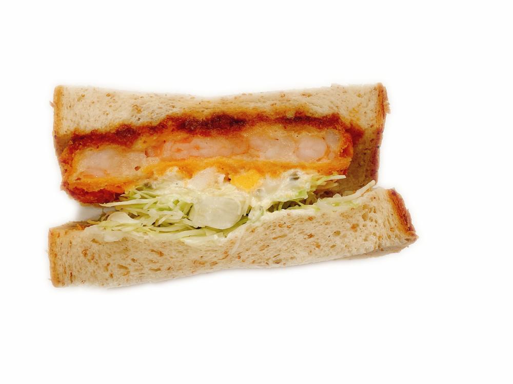 【並柳店限定】グラハム食パンの海老かつサンド