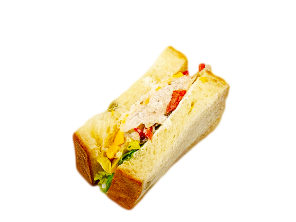枝豆コーン食パンのツナサンド